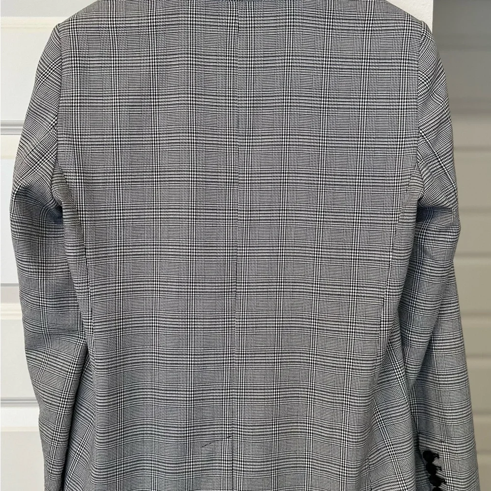 LOFT Black and Gray Plaid Blazer - Picture 2 of 2